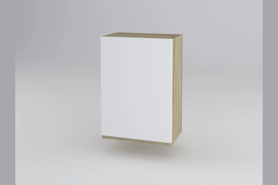 Горен шкаф Тина B50 - бяло / дъб сонома