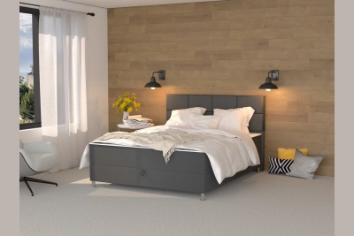 Тапицирано легло Нико сиво