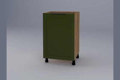 Долен шкаф Анна H50 зелено бали / златен дъб
