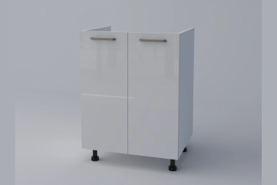 Шкаф за мивка Лиона H60M бял гланц