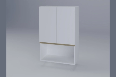 Горен шкаф Тина B60 2Д h920 за микровълнова бяло