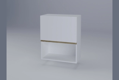 Горен шкаф Тина B60Б за микровълнова - бяло