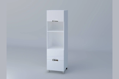 Колонен шкаф за микровълнова h213 Адел лукс NEW бял гланц