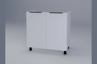 Шкаф за мивка Милана H80M бяла коприна
