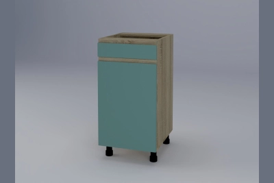 Долен шкаф с чекмедже Тина H40ДШ синьо