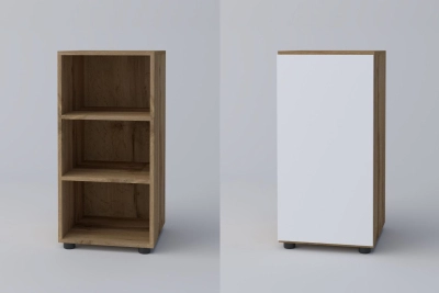 Комод 1Д СПЕЙС - бяло / апалачи