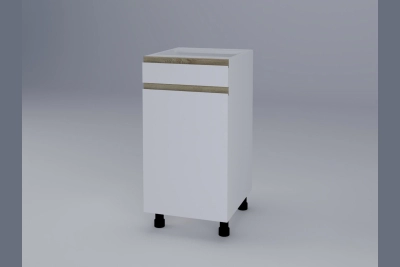 Долен шкаф с чекмедже Тина H40ДШ бяло