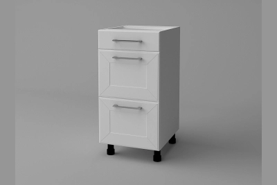 Шкаф с 3 чекмеджета Марго H40Ш бяло