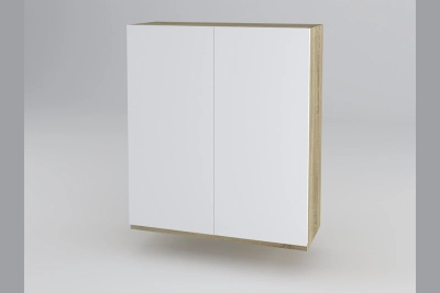 Горен шкаф Тина B80 - бяло / дъб сонома h920