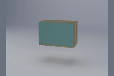 Шкаф за абсорбатор Тина 60 см. синьо