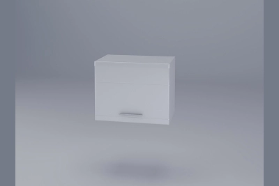 Шкаф за абсорбатор Бианка 50 см. - бял гланц/бяло