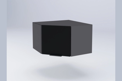 Шкаф надстройка Адел А57х57 черен софттъч (320)