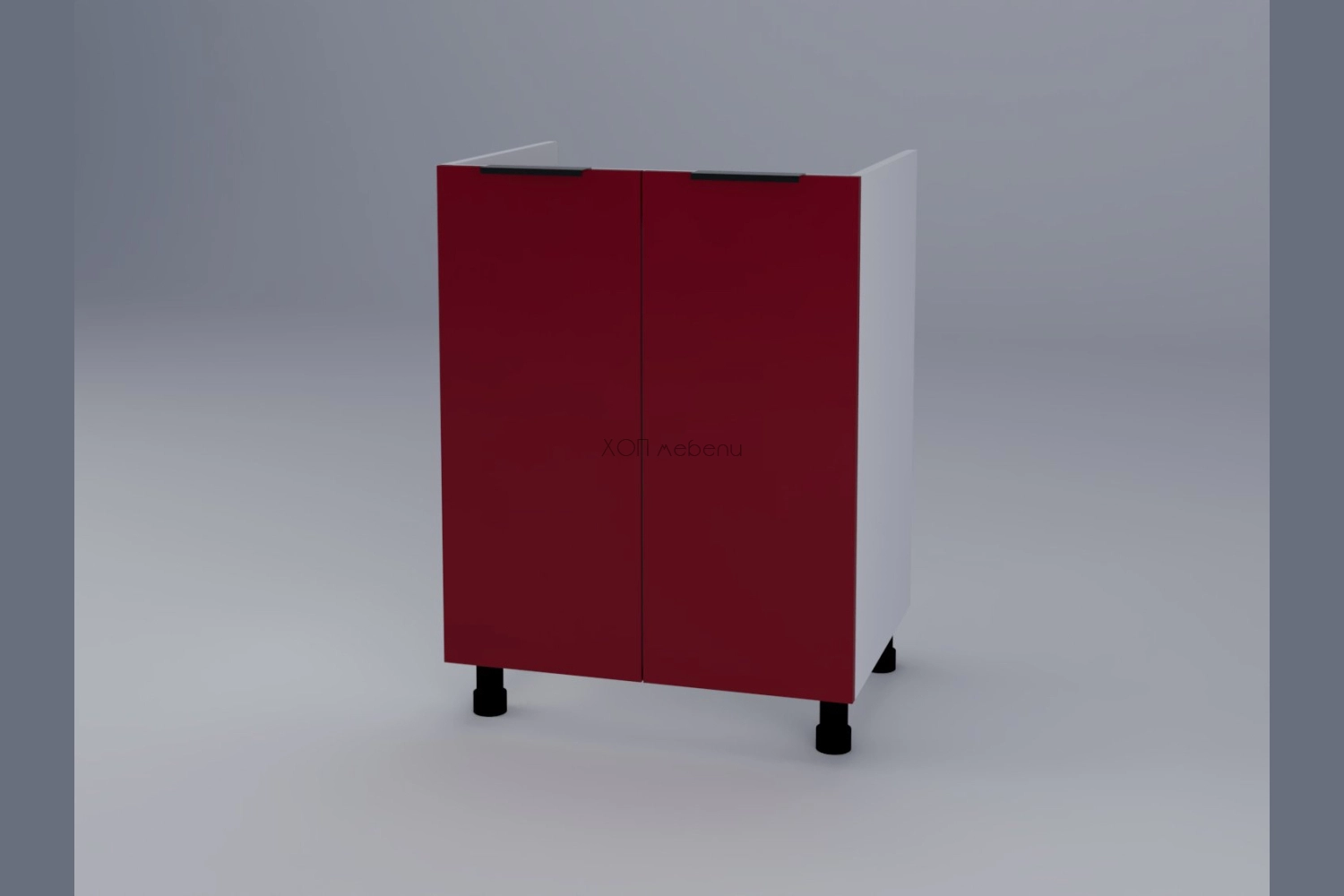 Шкаф за мивка Милана H60M червено ID 17996