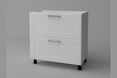 Шкаф с две чекмеджета Марго H80Ш бяло