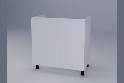 Шкаф за мивка Влада H80M бяла коприна