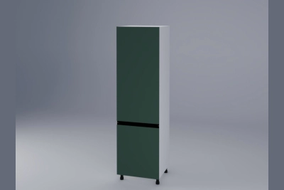 Колонен шкаф за вграждане на хладилник Тина зелено h213