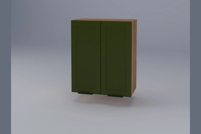 Горен шкаф Анна B60 зелено бали / златен дъб