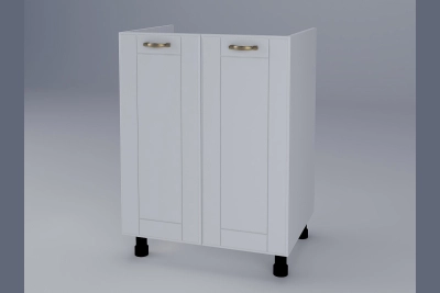 Шкаф за мивка Доминика H60M бяла коприна
