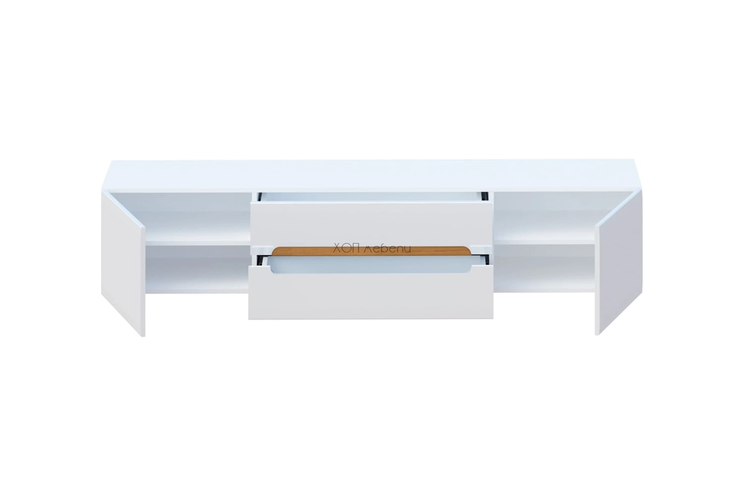 Висящ шкаф за телевизор 1,8 м Бианко NEW - бял гланц / апалачи ID 12531 - hop-mebeli.com - 2 Висящ шкаф за телевизор 1,8 м Бианко NEW - бял гланц / апалачи ID 12531 - 2