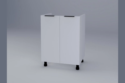Шкаф за мивка Милана H60M бяла коприна