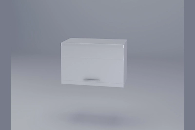Шкаф за абсорбатор Бианка 60 см. - бял гланц/бяло