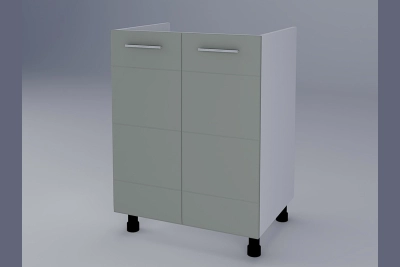 Шкаф за мивка Бианка Н60М мента/бяло
