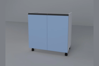 Шкаф за мивка H80М Софи - синьо капри