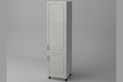 Шкаф пенал с рафтове Оля NEW h233 - светло сива текстура