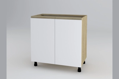 Долен шкаф Тина H80 - бяло / дъб сонома