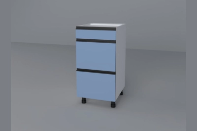 Шкаф с чекмеджета H40Ш Софи - синьо капри