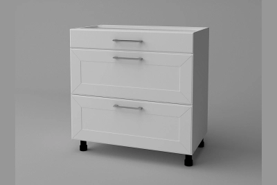 Шкаф с три чекмеджета Марго H80 3Ш(1+2) бяло