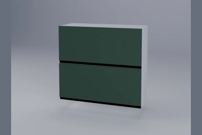 Горен шкаф Тина B80Б зелено