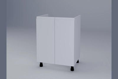 Шкаф за мивка Влада H60M бяла коприна
