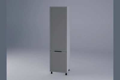 Колонен шкаф за вграждане на хладилник Анна сиво кадифе h233