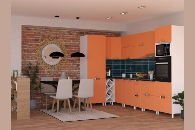 Кухненски шкафове Адел лукс NEW - оранжево