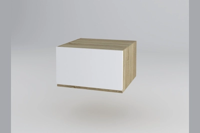 Шкаф надстройка Тина А60 - бяло / дъб сонома