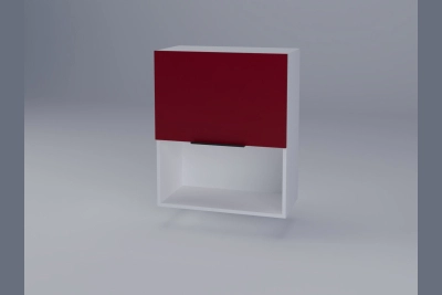 Горен шкаф Милана B60Б за микровълнова - червено
