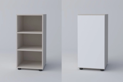 Комод 1Д СПЕЙС - бяло / кашмир