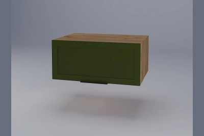 Шкаф надстройка Анна А80 зелено бали / златен дъб