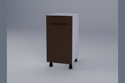 Долен шкаф с чекмедже Милана H40ДШ шоколад