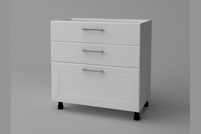 Шкаф с три чекмеджета Марго H80 3Ш(2+1) бяло
