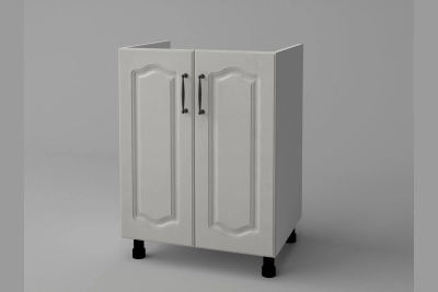 Шкаф за мивка H60M Оля NEW в светло сива текстура