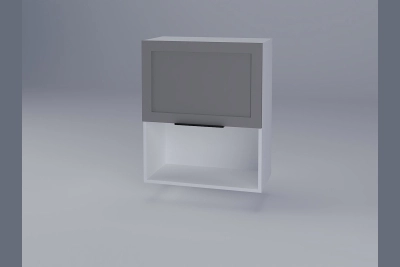 Горен шкаф Анна B60Б за микровълнова - сиво кадифе