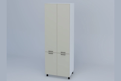Шкаф П80 2Д h233 Ариел светло сив софттач