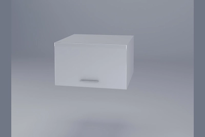 Шкаф надстройка Бианка А60 бял гланц/бяло