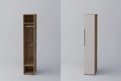 Еднокрил гардероб СПЕЙС 1 (h-220) - кашмир / апалачи