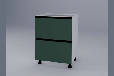 Шкаф с две чекмеджета Тина H60Ш зелено