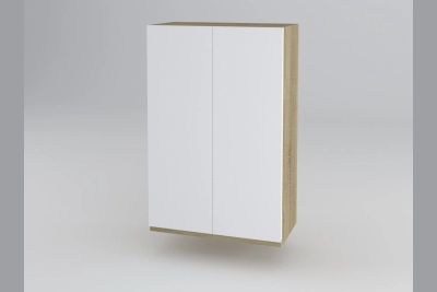 Горен шкаф Тина B60 - бяло / дъб сонома  h920